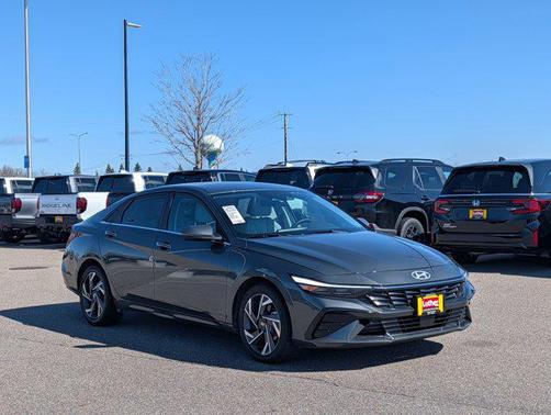 Amazon Gray 2024 Hyundai ELANTRA HEV Limited