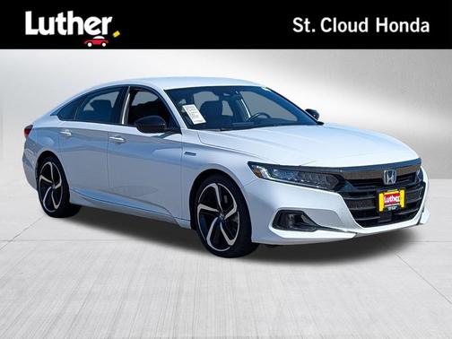 Platinum White Pearl 2022 Honda Accord Hybrid Sport