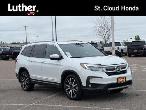 Platinum White Pearl 2021 Honda Pilot Touring 8-Passenger