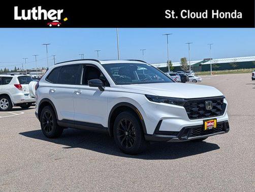 Platinum White Pearl 2025 Honda CR-V Hybrid Sport AWD