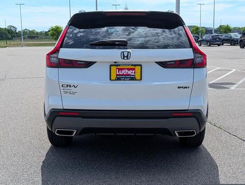 Platinum White Pearl 2025 Honda CR-V Hybrid Sport AWD