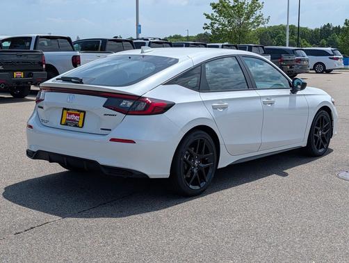 Platinum White Pearl 2026 Honda Civic Hybrid Sport