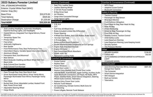 2023 Subaru Forester Limited