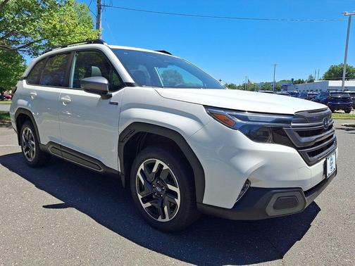 Crystal White Pearl 2026 Subaru Forester Hybrid Limited