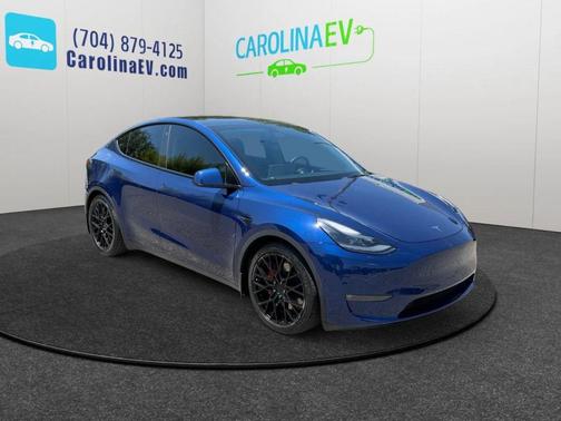 Blue 2021 Tesla Model Y Performance Dual Motor All-Wheel Drive