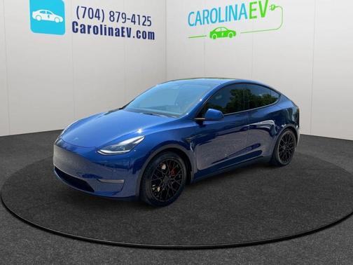 Blue 2021 Tesla Model Y Performance Dual Motor All-Wheel Drive