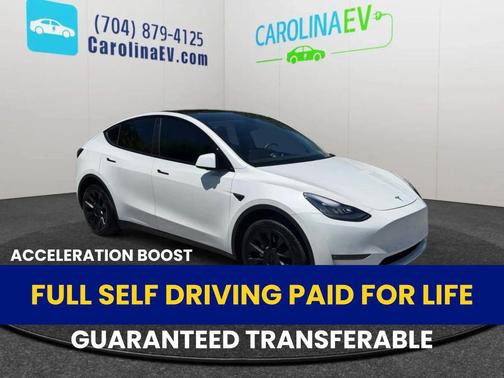White 2021 Tesla Model Y Long Range Dual Motor All-Wheel Drive