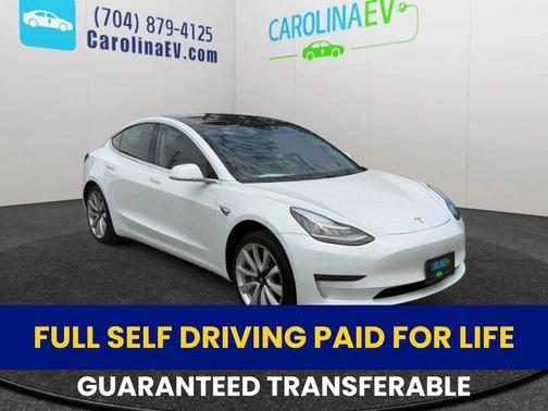 Pearl White Multi-Coat 2018 Tesla Model 3 Long Range