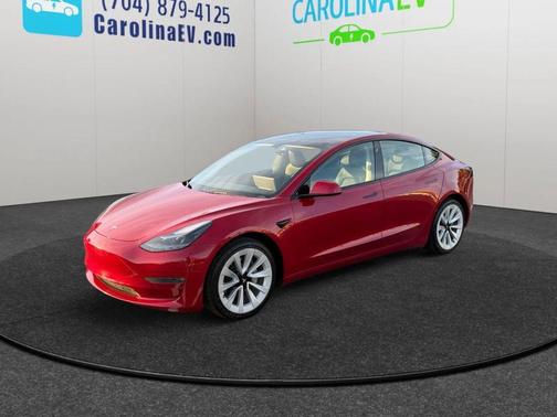 Red Multi-Coat 2022 Tesla Model 3 Long Range