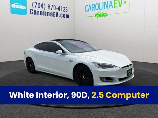 White 2017 Tesla Model S 90D
