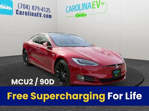 Red Multi-Coat 2016 Tesla Model S 90D