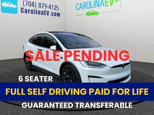 Pearl White Multi-Coat 2022 Tesla Model X Dual Motor All-Wheel Drive
