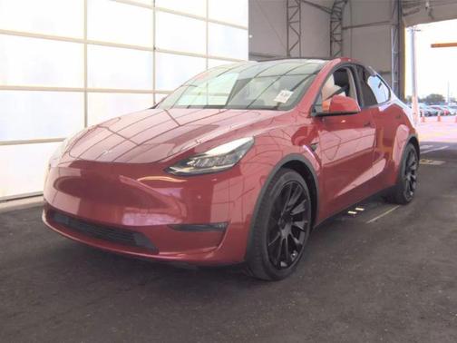 Red Multi-Coat 2021 Tesla Model Y Long Range Dual Motor All-Wheel Drive