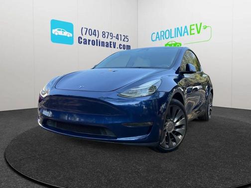 Deep Blue Metallic 2021 Tesla Model Y Long Range Dual Motor All-Wheel Drive