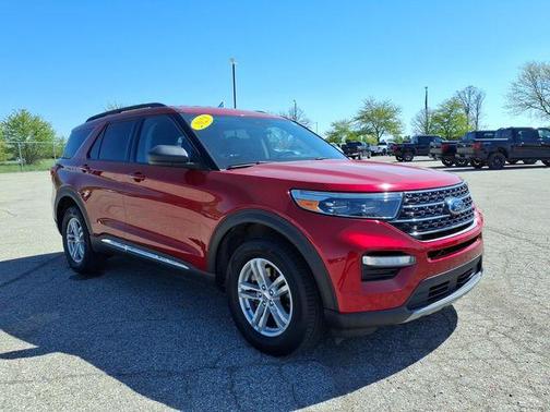 Red Metallic 2023 Ford Explorer XLT