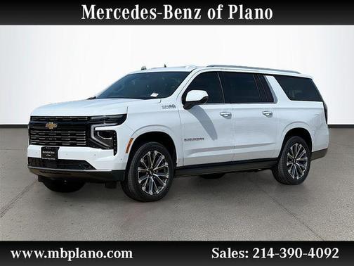 Polar White Tricoat 2026 Chevrolet Suburban High Country, 4WD