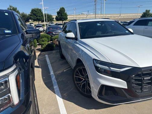 White 2021 Audi Q8 55 Premium Plus