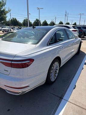 Glacier White Metallic 2020 Audi A8 L 60