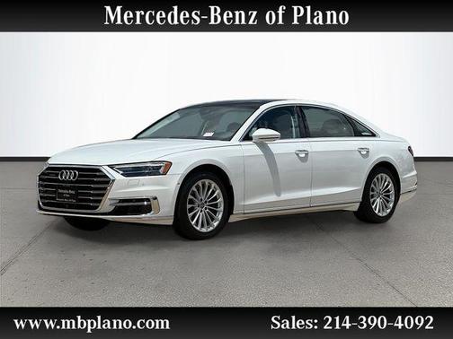 Glacier White Metallic 2020 Audi A8 L 60