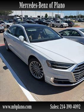 Glacier White Metallic 2020 Audi A8 L 60