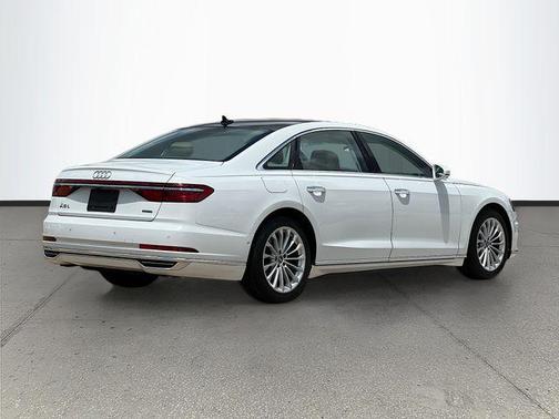 Glacier White Metallic 2020 Audi A8 L 60