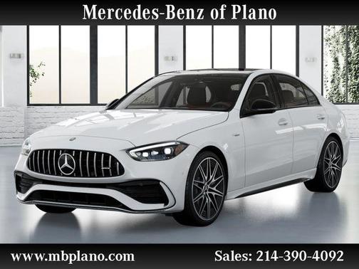 Polar White 2026 Mercedes-Benz AMG C 43 4MATIC