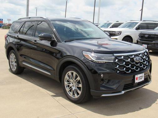 Black Metallic 2026 Ford Explorer Platinum