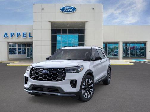 White 2026 Ford Explorer Platinum