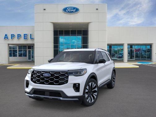 White 2026 Ford Explorer Platinum