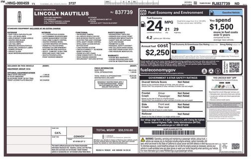 Radiance Metallic 2024 Lincoln Nautilus Premiere