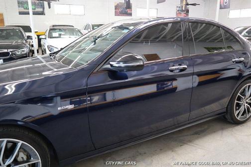 Blue 2020 Mercedes-Benz AMG C 43 4MATIC