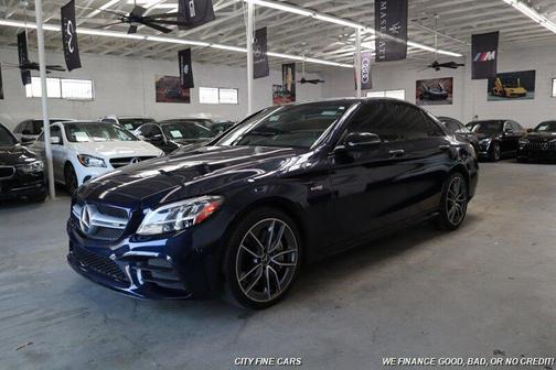 Blue 2020 Mercedes-Benz AMG C 43 4MATIC