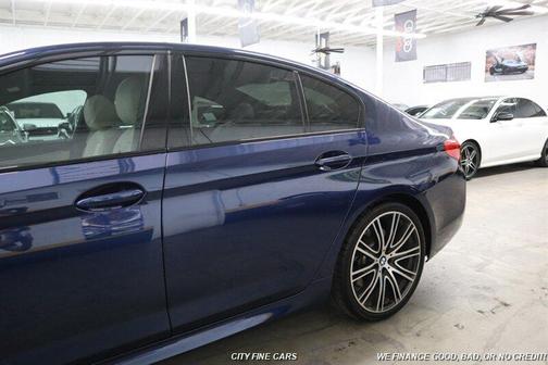 Blue 2019 BMW 540 540i