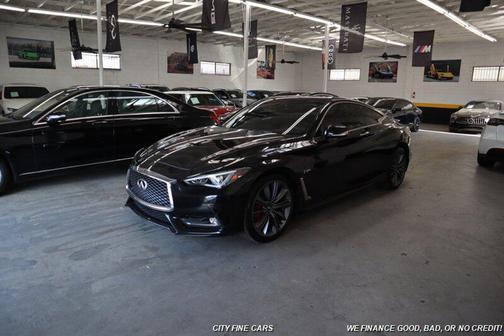 Black Obsidian 2018 INFINITI Q60 3.0t Red Sport 400