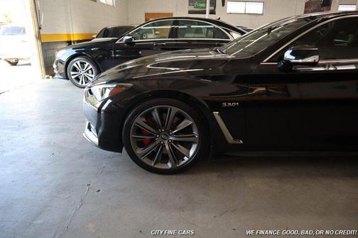 Black Obsidian 2018 INFINITI Q60 3.0t Red Sport 400