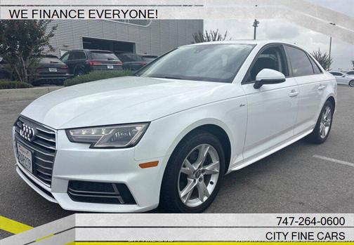 White 2018 Audi A4 2.0T Premium