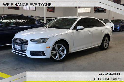 White 2018 Audi A4 2.0T Premium
