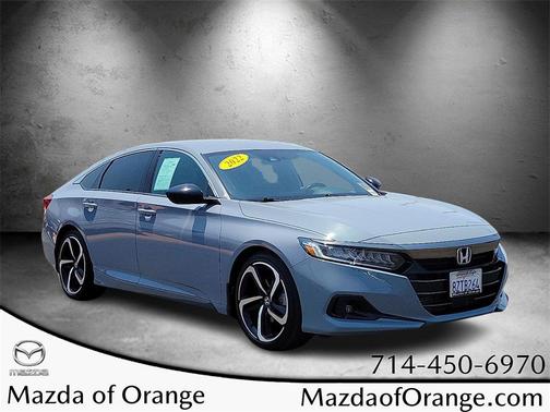 Black Metallic 2022 Honda Accord Sport 1.5T