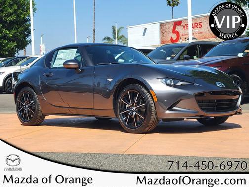 Machine Gray Metallic 2026 Mazda MX-5 Miata RF Grand Touring