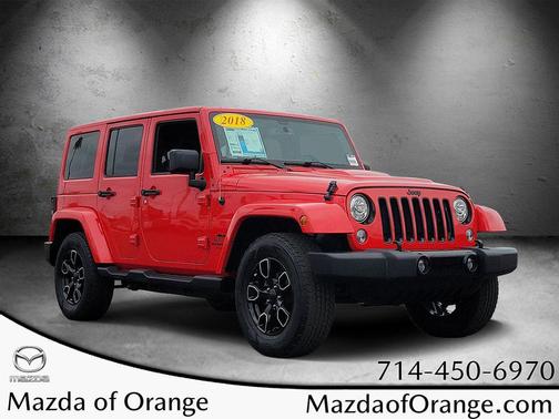 Firecracker Red Clearcoat 2018 Jeep Wrangler JK Unlimited Sahara