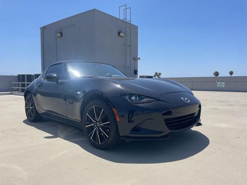 Jet Black Mica 2024 Mazda MX-5 Miata RF Grand Touring