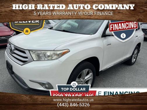 Blizzard Pearl 2013 Toyota Highlander Limited