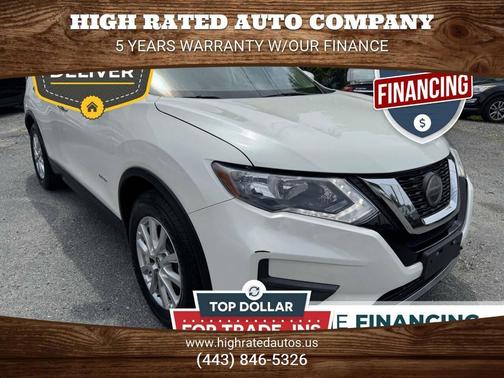 WHITE 2018 Nissan Rogue Hybrid SV