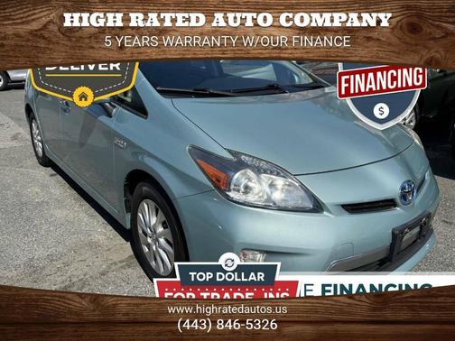 Teal 2012 Toyota Prius Plug-in Advanced