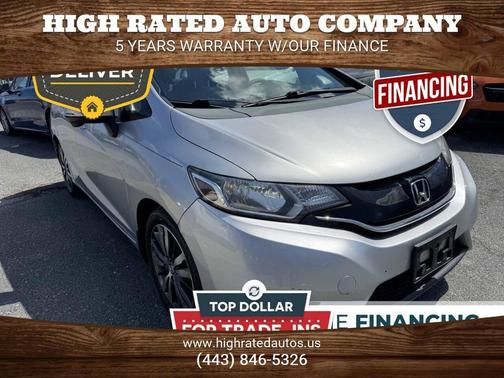 Alabaster Silver Metallic 2015 Honda Fit EX