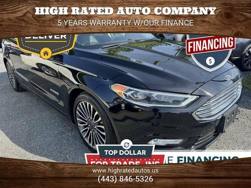 Shadow Black 2017 Ford Fusion Hybrid SE