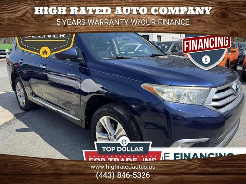 BLUE 2013 Toyota Highlander Limited
