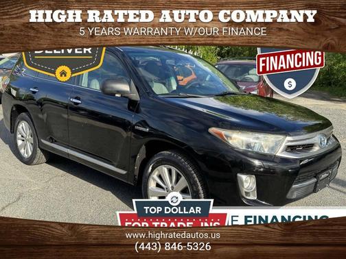 Black 2011 Toyota Highlander Hybrid Limited