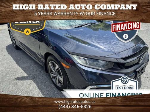 Modern Steel Metallic 2019 Honda Civic LX