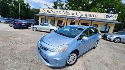 Blue 2013 Toyota Prius v Three